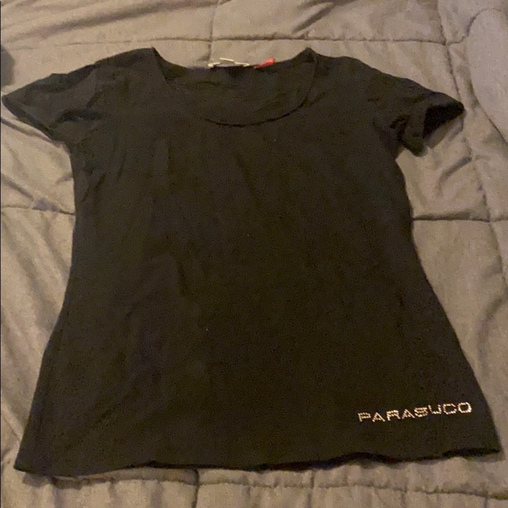 Canadian brand parasuco stretchy black tee!